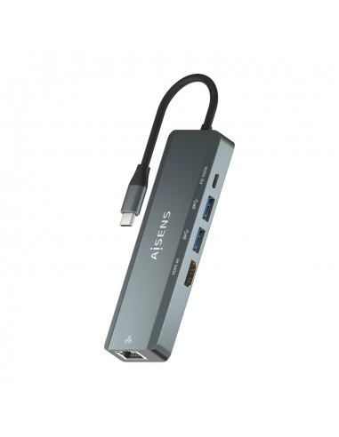 HUB AISENS 5 EN 1 USB-C A 1XHDMI 1XRJ45 2XUSB 1XPD 15CM