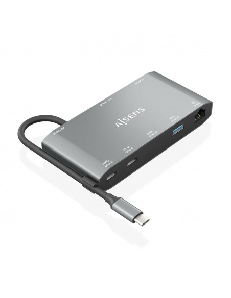 USB-C DOCK AISENS 8 EN 1 HDMI VGA RJ45 2XUSB-A 2XUSB-C 5G USB-C PD