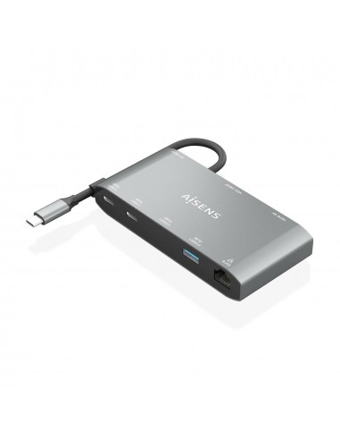 USB-C DOCK AISENS 8 EN 1 HDMI VGA RJ45 2XUSB-A 2XUSB-C 5G USB-C PD