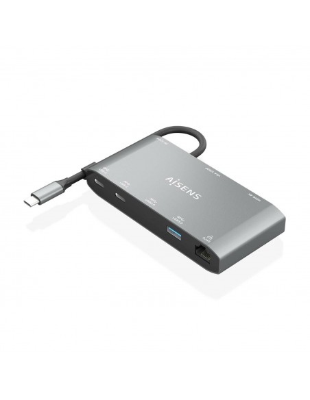USB-C DOCK AISENS 8 EN 1 HDMI VGA RJ45 2XUSB-A 2XUSB-C 5G USB-C PD