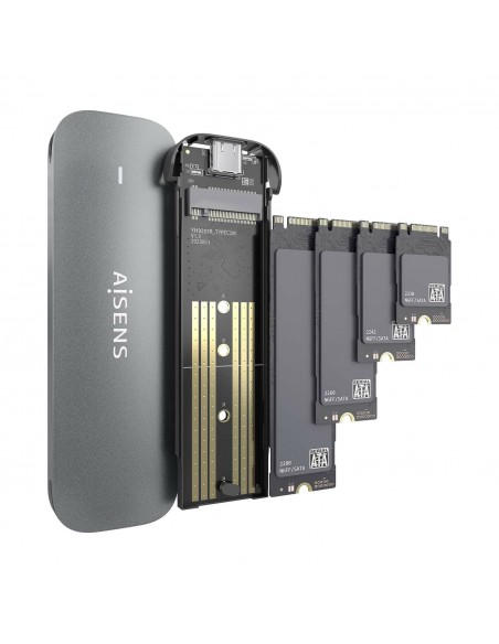CAJA EXTERNA AISENS M.2 (NGFF) ASM2-006GRY SATA A USB3.1 GEN1 GRIS