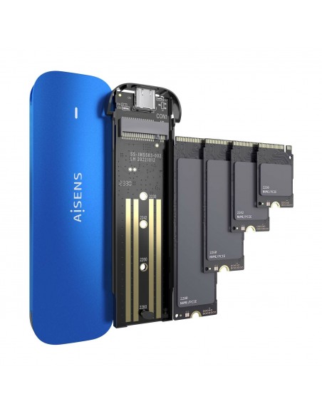 CAJA EXTERNA AISENS M.2 (NGFF) ASM2-026BLU NVME A USB3.2 GEN2 AZUL