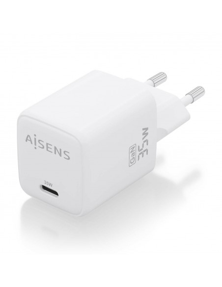 CARGADOR AISENS GAN 35W 1XUSB-C PD3.0 QC4.0 BLANCO