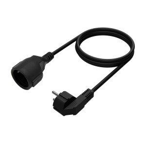 CABLE AISENS ALARGADOR ALIMENTACION SCHUKO CEE7 M-CEE7 H 5.0M 2