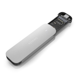 CAJA EXTERNA AISENS M.2 (NGFF) ASM2-025SL NVME A USB3.2 GEN2 PLATA 2