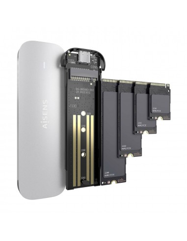 CAJA EXTERNA AISENS M.2 (NGFF) ASM2-025SL NVME A USB3.2 GEN2 PLATA