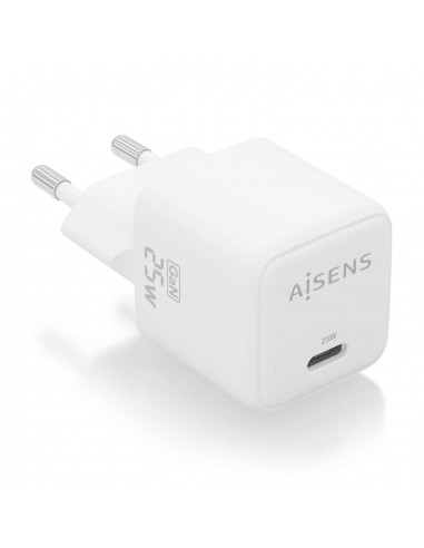 CARGADOR AISENS GAN 25W 1XUSB-C PD3.0 QC4.0 BLANCO