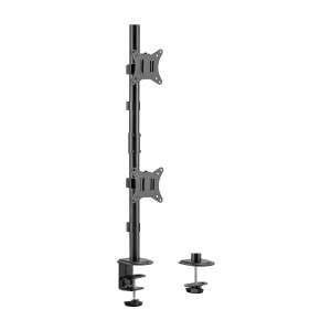 SOPORTE MESA AISENS GIRATORIO E INCLINABLE 2 MONITOR TV 9KG 17-32