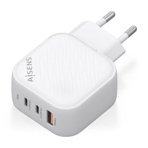 CARGADOR AISENS GAN 65W 2XUSB-C PD3.0 QC4.0 1XUSB-A QC3.0 BLANCO 2