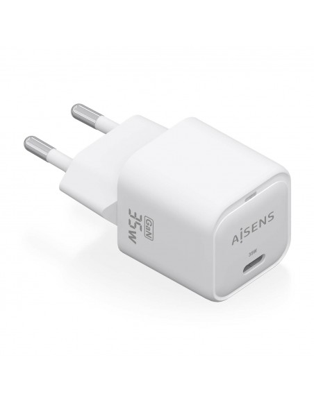 CARGADOR AISENS GAN 35W 1XUSB-C PD3.0 QC4.0 BLANCO