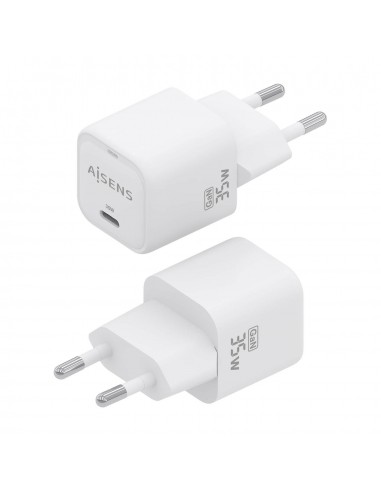CARGADOR AISENS GAN 35W 1XUSB-C PD3.0 QC4.0 BLANCO