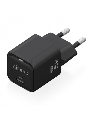 CARGADOR AISENS GAN 35W 1XUSB-C PD3.0 QC4.0 NEGRO