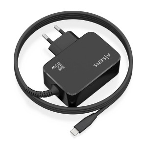 CARGADOR AISENS GAN 65W PD3.0 1XUSB-C 1.8M NEGRO 2
