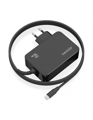 CARGADOR AISENS GAN 90W PD3.0 1XUSB-C 1.8M NEGRO