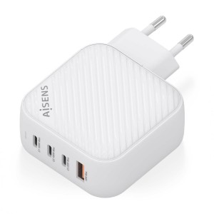 CARGADOR AISENS GAN 100W 3XUSB-C PD3.0 QC4.0 1XUSB-A QC3.0 BLANCO 2