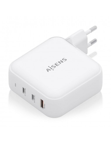 CARGADOR AISENS GAN 140W 2XUSB-C PD3.1 QC4.0 1XUSB-A QC3.0 BLANCO