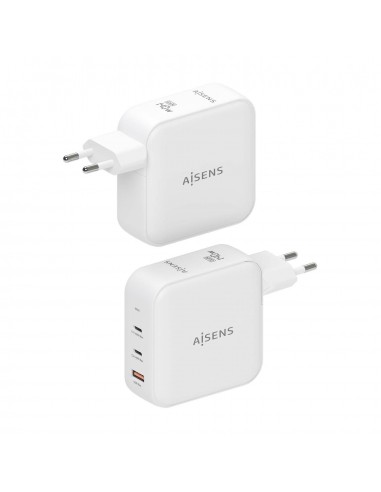 CARGADOR AISENS GAN 140W 2XUSB-C PD3.1 QC4.0 1XUSB-A QC3.0 BLANCO