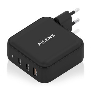 CARGADOR AISENS GAN 140W 2XUSB-C PD3.1 QC4.0 1XUSB-A QC3.0 NEGRO 2
