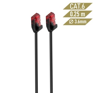 LATIGUILLO SLIM EWENT CAT 6 U UTP 2,00MT negro 2