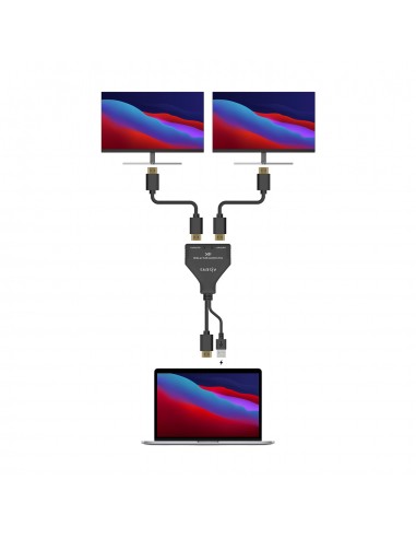 DUPLICADOR AISENS HDMI 4K30HZ 1X2 CON ALIMENTACION USB 30CM