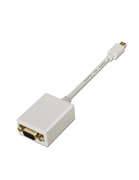 CONVERSOR AISENS MINI DISPLAYPORT A SVGA MDP M-SVGA H BLANCO 15CM