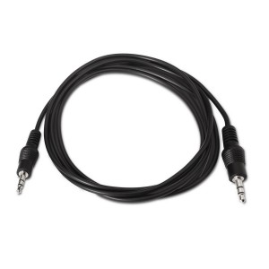 CABLE AISENS AUDIO ESTEREO JACK 3.5 M-JACK 3.5 M NEGRO 0.3M 2