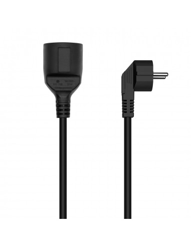 CABLE AISENS ALARGADOR ALIMENTACION SCHUKO CEE7 M-CEE7 H 2mts