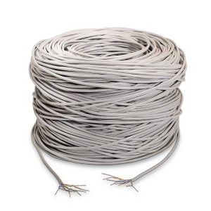 BOBINA CABLE RED AISENS RJ45 CAT.5E UTP RIGIDO AWG24 GRIS 100M 2