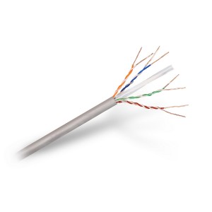 BOBINA CABLE RED AISENS RJ45 CAT.6 UTP RIGIDO AWG24 GRIS 100M