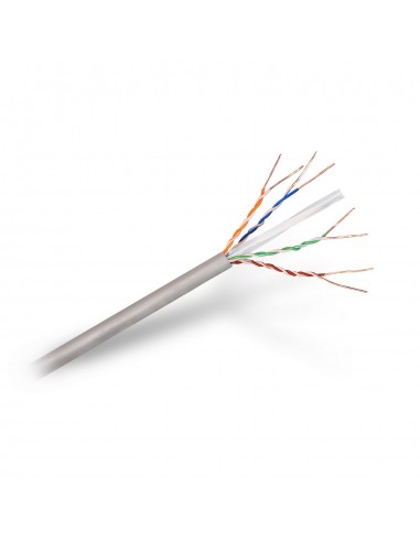 BOBINA CABLE RED AISENS RJ45 CAT.6 UTP RIGIDO AWG24 GRIS 100M
