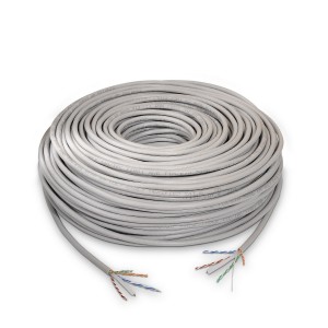 BOBINA CABLE RED AISENS RJ45 CAT.6 UTP RIGIDO AWG24 GRIS 305M 2