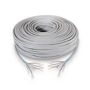 BOBINA CABLE RED AISENS RJ45 CAT.6 FTP RIGIDO AWG24 GRIS 100M 2
