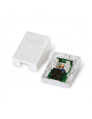ROSETA DE SUPERFICIE AISENS RJ45 CAT.5E UTP 1 TOMA BLANCO
