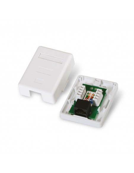 ROSETA DE SUPERFICIE AISENS RJ45 CAT.5E UTP 1 TOMA BLANCO