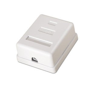 ROSETA DE SUPERFICIE AISENS RJ45 CAT.6 UTP 1 TOMA BLANCO 2
