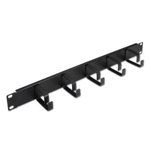 ORGANIZADOR DE CABLES AISENS METÃ?LICO CON 5 ANILLOS 19 1U NEGRO