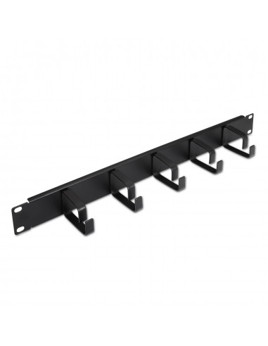 ORGANIZADOR DE CABLES AISENS METÃ?LICO CON 5 ANILLOS 19 1U NEGRO