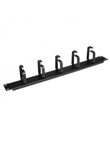 ORGANIZADOR DE CABLES AISENS METÃ?LICO CON 5 ANILLOS 19 1U NEGRO