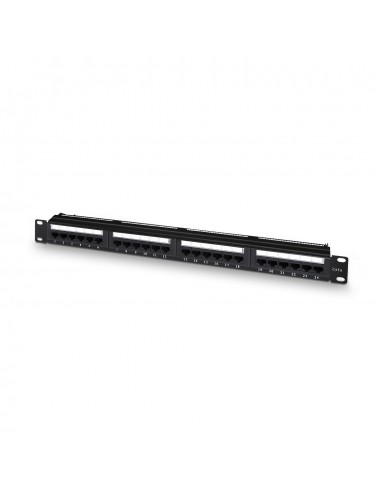 PANEL PARCHEO AISENS 24 PUERTOS RJ45 CAT.6 UTP 1U DUAL IDC GESTION CABLES