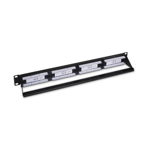 PANEL PARCHEO AISENS 24 PUERTOS RJ45 CAT.6 UTP 1U DUAL IDC GESTION CABLES 2