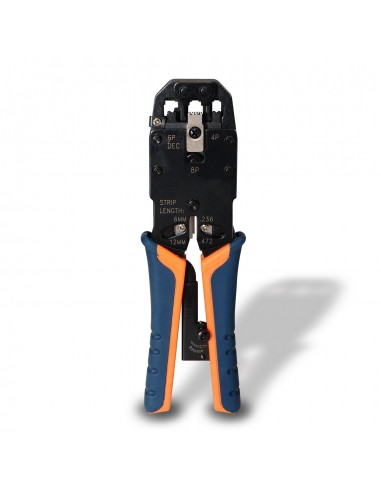 TENAZA AISENS METALICA DE CRIMPAR RJ10 RJ11 RJ12 RJ45 DE CARRACA