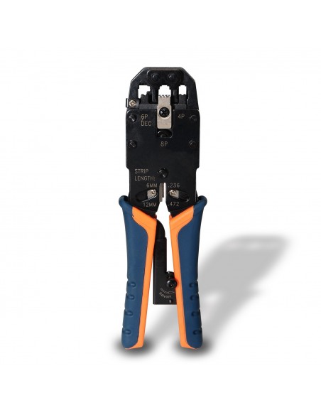 TENAZA AISENS METALICA DE CRIMPAR RJ10 RJ11 RJ12 RJ45 DE CARRACA