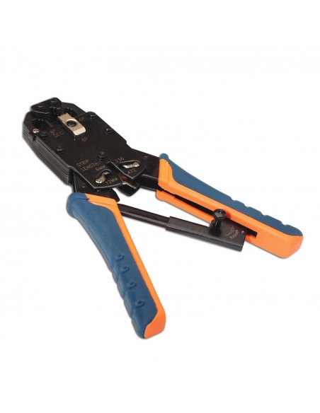 TENAZA AISENS METALICA DE CRIMPAR RJ10 RJ11 RJ12 RJ45 DE CARRACA