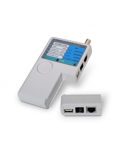 TESTEADOR AISENS PARA CABLE RJ11 RJ12 RJ45 USB COAXIAL