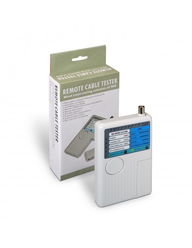TESTEADOR AISENS PARA CABLE RJ11 RJ12 RJ45 USB COAXIAL