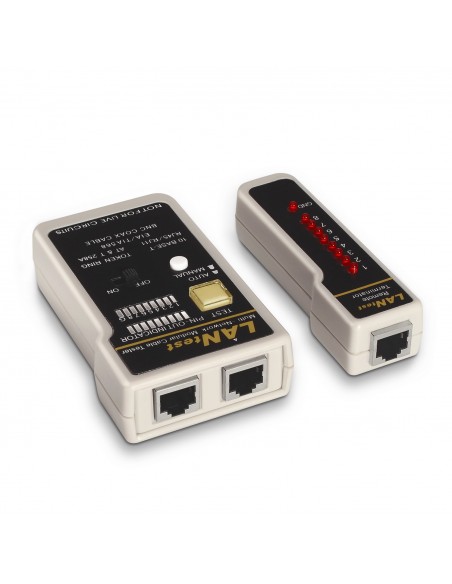 TESTEADOR AISENS PARA CABLE RJ11 RJ12 RJ45 COAXIAL