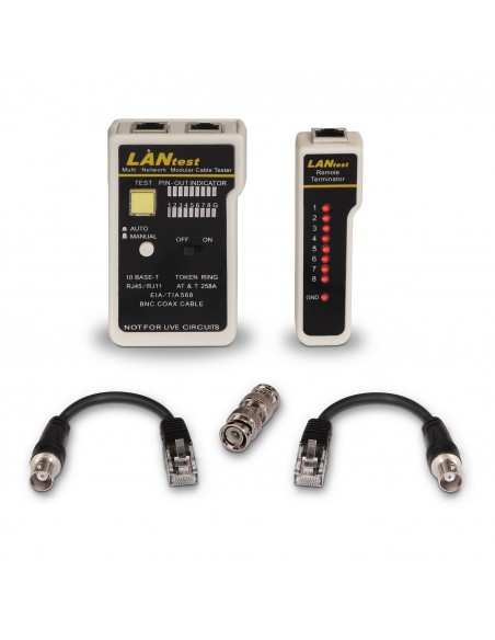 TESTEADOR AISENS PARA CABLE RJ11 RJ12 RJ45 COAXIAL