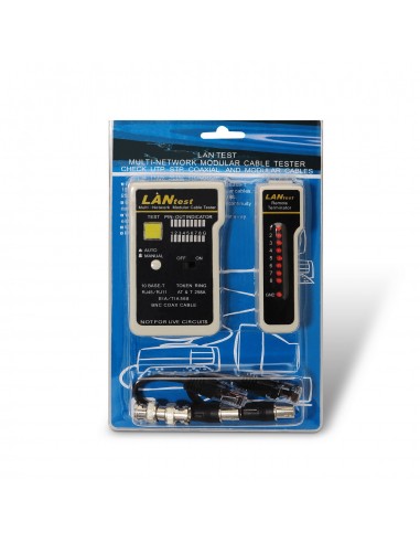 TESTEADOR AISENS PARA CABLE RJ11 RJ12 RJ45 COAXIAL