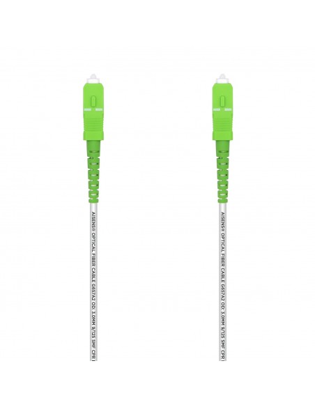 CABLE AISENS FIBRA G657A2 3.0 9 125 SMF SIMPLEX LSZH SC APC 15M