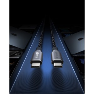 CABLE ANKER ANKER PRIME USB-C TO USB-C CABLE (3FT 240W UPCYCLED-BRAIDED) 2